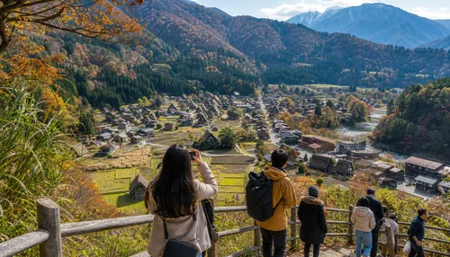 Climb to the Shiroyama Viewpoint