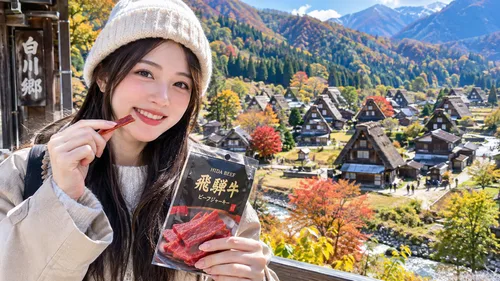 Sample Local Hida Beef Snacks